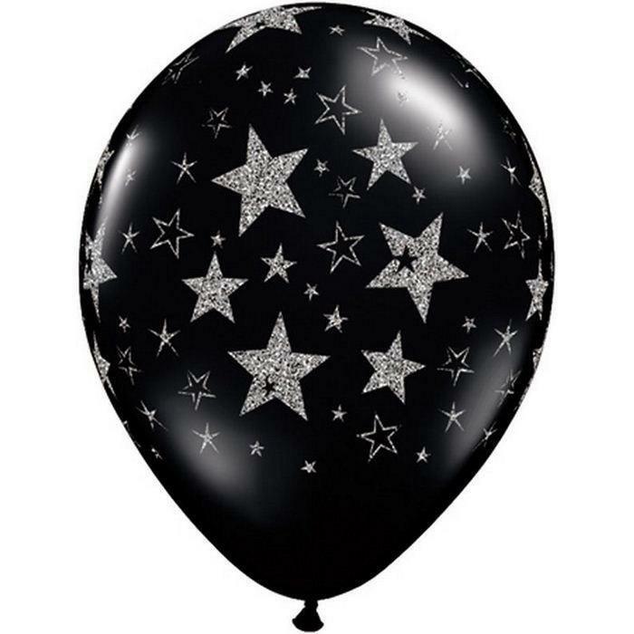 Ballon Qualatex 30 ans Noir et Argent