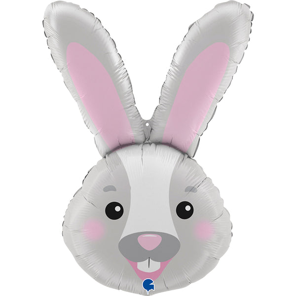 Ballon en aluminium Tête de Lapin 37" 93 cm Grabo Balloons®