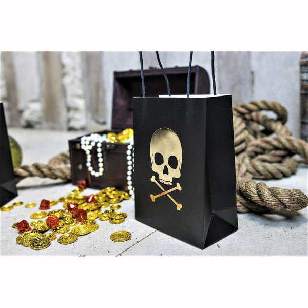 4 grands sacs en papier tête de mort Pirate,Farfouil en fÃªte,Sacs, sacoches