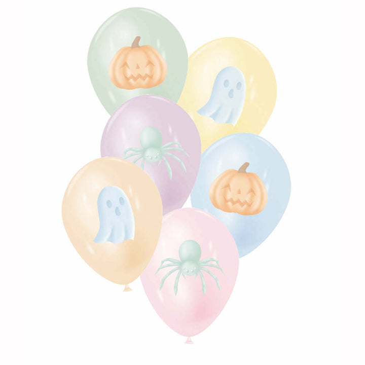 6 ballons de baudruche 28 cm Halloween Pastel,Farfouil en fÃªte,Ballons