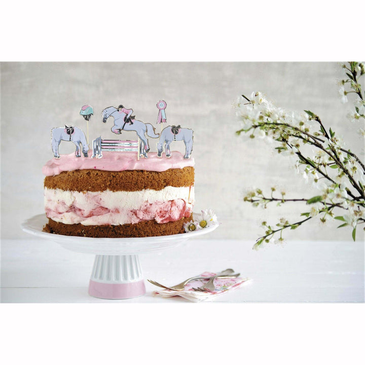 6 décorations pour gâteaux 20 cm Amour de cheval,Farfouil en fÃªte,Sujets gâteaux