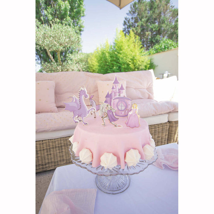 6 décorations pour gâteaux 20 cm Princesse,Farfouil en fÃªte,Sujets gâteaux