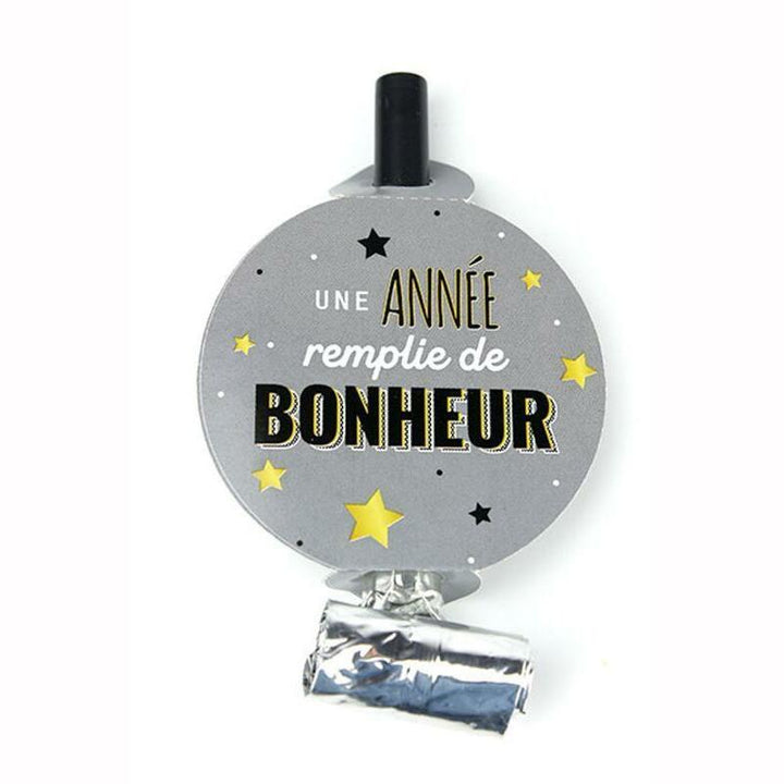 6 SANS-GÈNES ARGENT "BONHEUR",Farfouil en fÃªte,Cotillons, serpentins, sans gênes, confettis