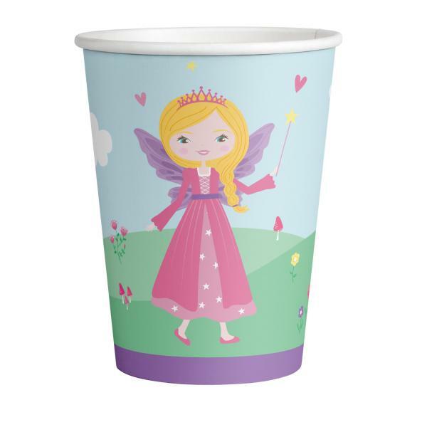 8 gobelets en carton Princesse 250 ml,Farfouil en fÃªte,Verres et gobelets