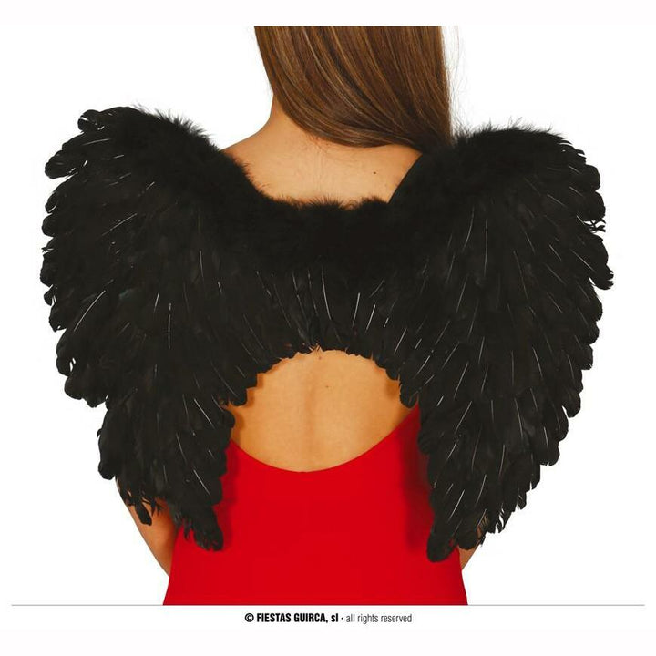 Ailes d'ange noires 50 cm 1er prix,Farfouil en fÃªte,Ailes