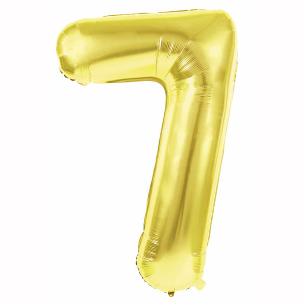 Ballon mylar or chiffre 7 - 86 cm,Farfouil en fÃªte,Ballons