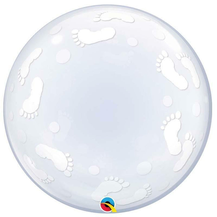 Ballons deco bublle petits pieds de bébé 24" 61cm Qualatex®,Farfouil en fÃªte,Ballons