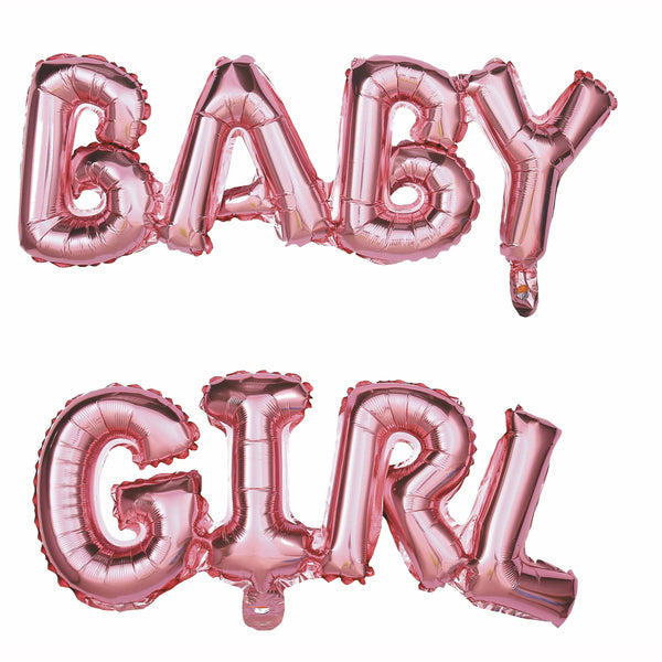 Ballons lettres "Baby Girl" 118 x 24 cm,Farfouil en fÃªte,Ballons