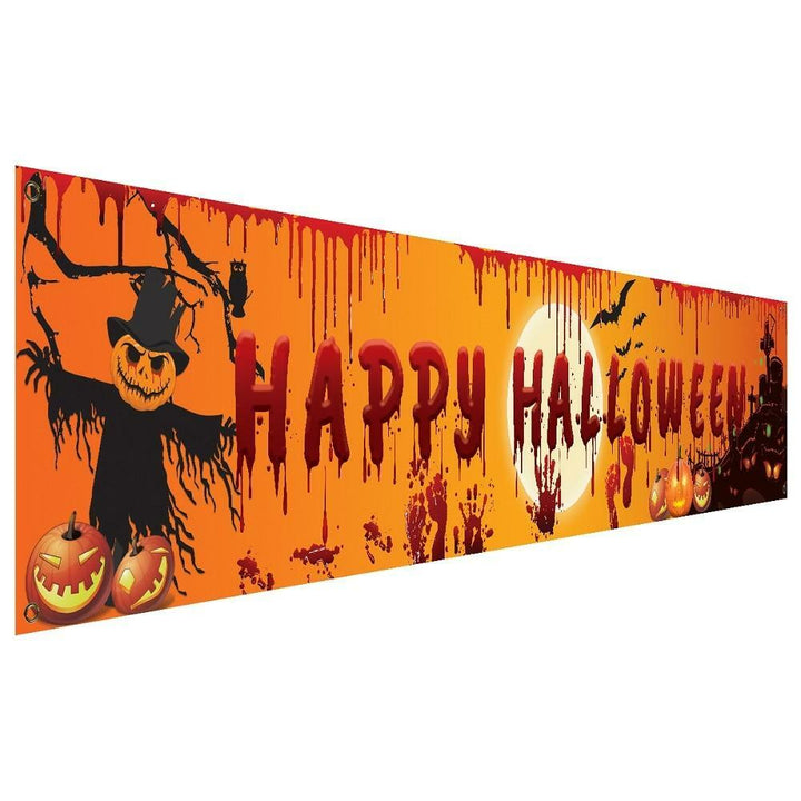 Bannière Happy Halloween de 250 cm X 48 cm,Farfouil en fÃªte,Décorations
