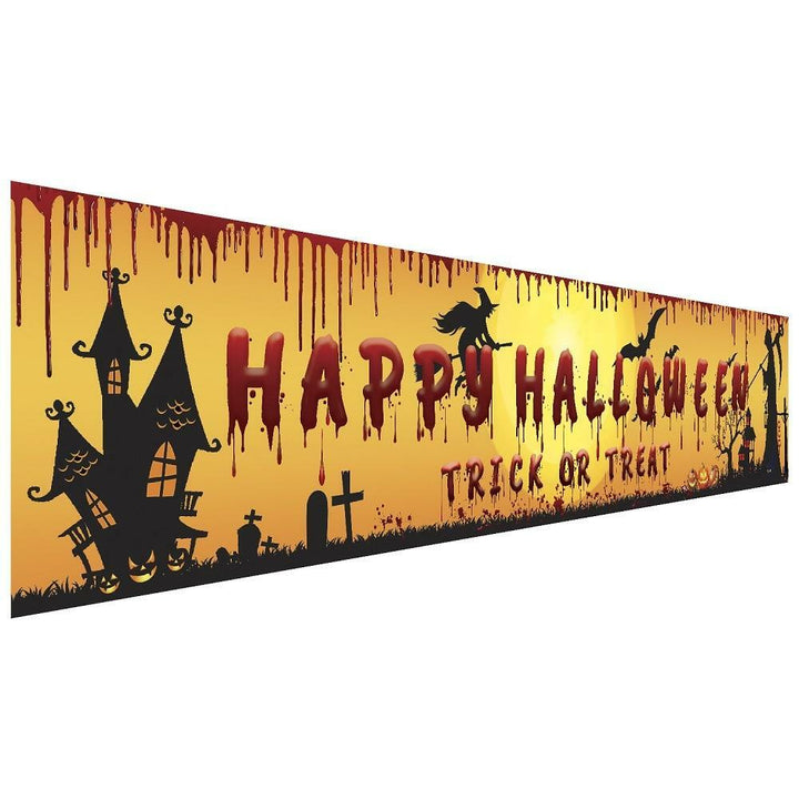 Bannière Happy Halloween de 250 cm X 48 cm,6 / 250x48cm,Farfouil en fÃªte,Décorations