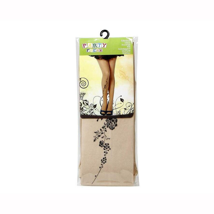 BAS TATOUAGE MOTIF FLEUR,Farfouil en fÃªte,Collants, bas, chaussettes, guêtres