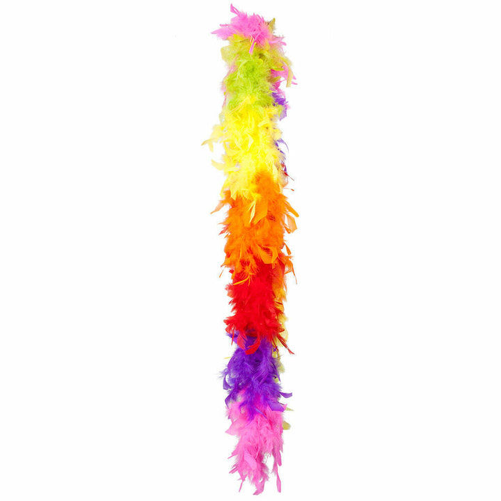 Boa luxe en plumes Arc-en-ciel multicolores 1,80m 50 grs,Farfouil en fÃªte,Boas et plumes