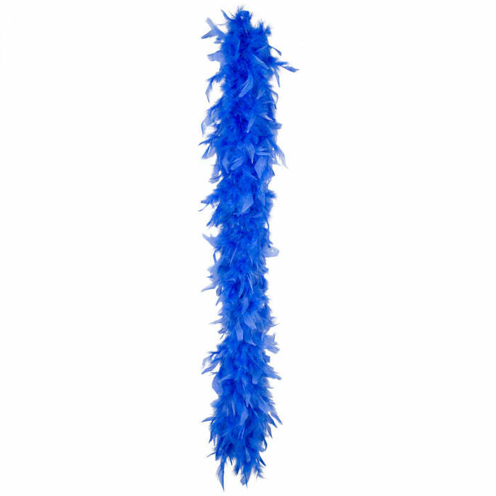 Boa luxe en plumes bleu 1,80m 50 grs,Farfouil en fÃªte,Boas et plumes