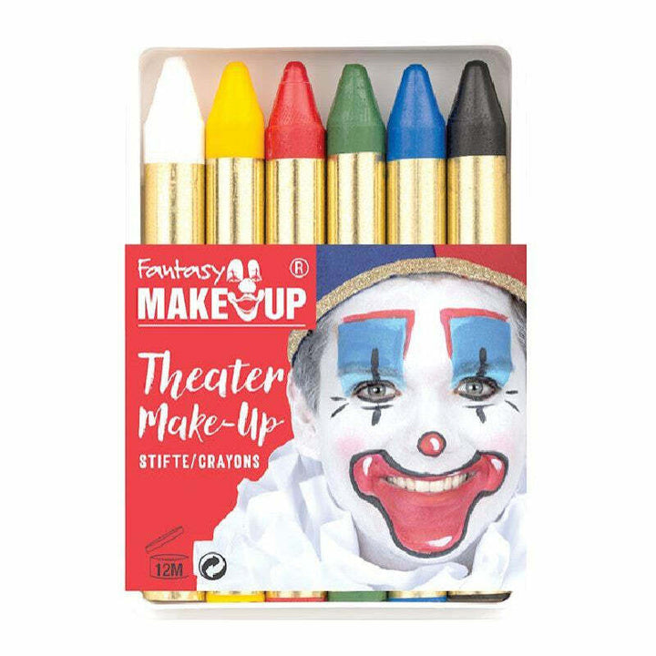 Boite de 6 crayons gras Fantasy Make Up,Farfouil en fÃªte,Maquillage de scène