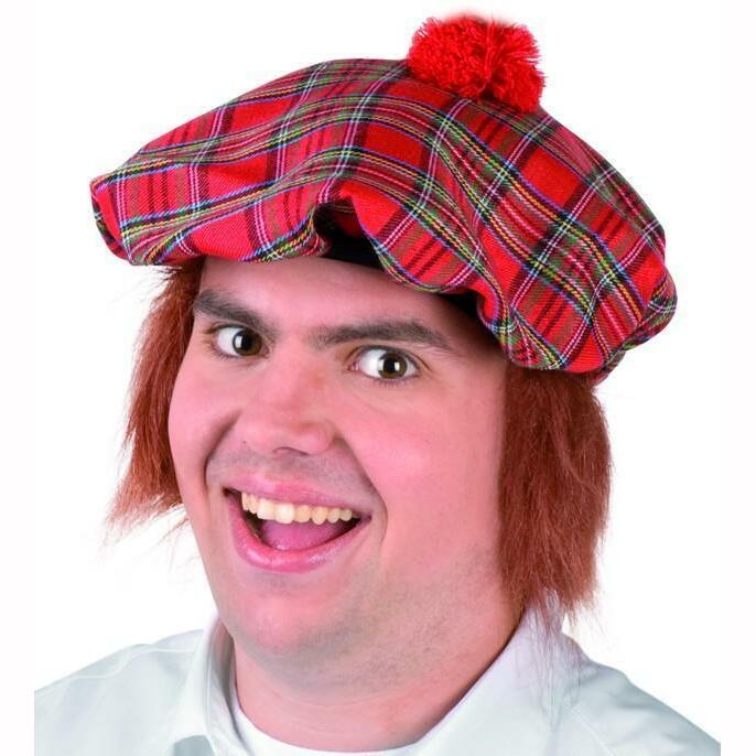 Bonnet écossais avec cheveux roux,Farfouil en fÃªte,Chapeaux