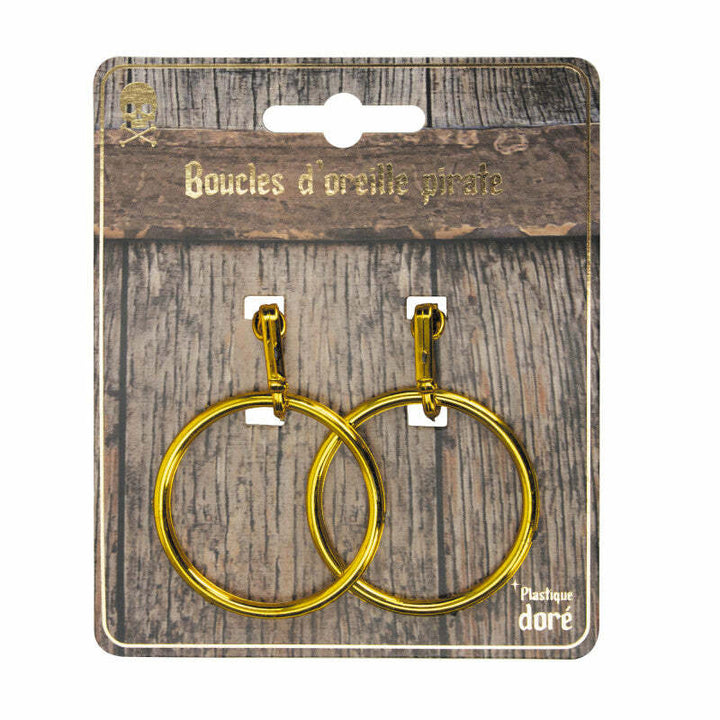 Boucles d'oreilles de pirate à clips 4 cm,Farfouil en fÃªte,Bijoux