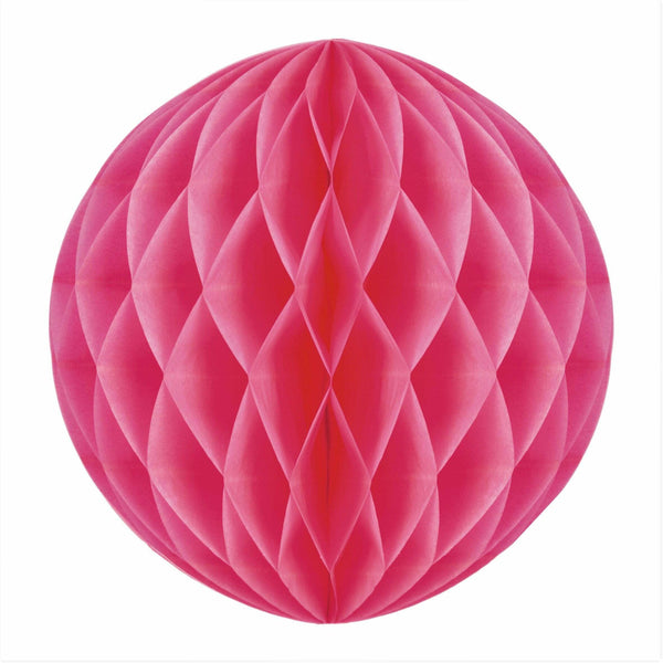 Boule alvéolée rose néon 12 cm,Farfouil en fÃªte,Lampions, lanternes, boules alvéolés