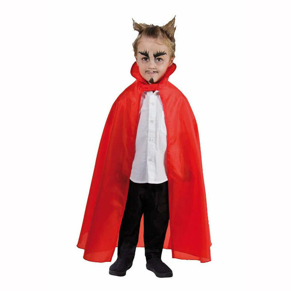 CAPE TAFFETAS ENFANT 85CM ROUGE,Farfouil en fÃªte,Cape