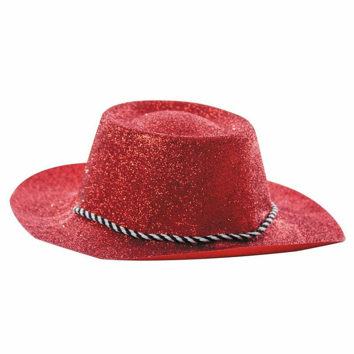 Chapeau Cowboy à paillettes 1er prix - Rouge,Farfouil en fÃªte,Chapeaux