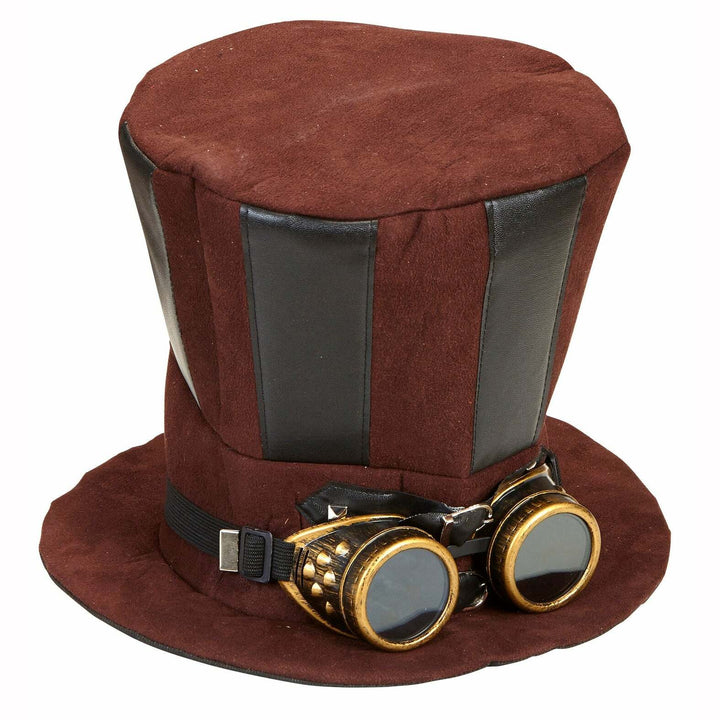 Chapeau haut de forme mousse Steampunk avec lunettes,Farfouil en fÃªte,Chapeaux