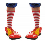 Red and white clown socks