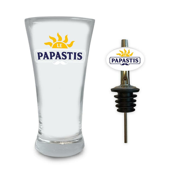 Coffret "Le Papastis" avec verre et doseur,Farfouil en fÃªte,Verres et gobelets
