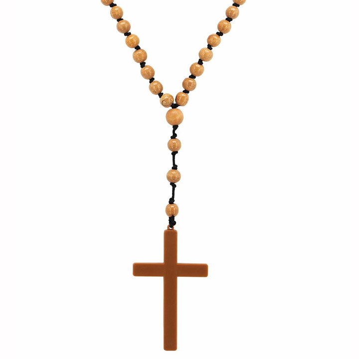 Collier rosaire chapelet avec croix,Farfouil en fÃªte,Bijoux