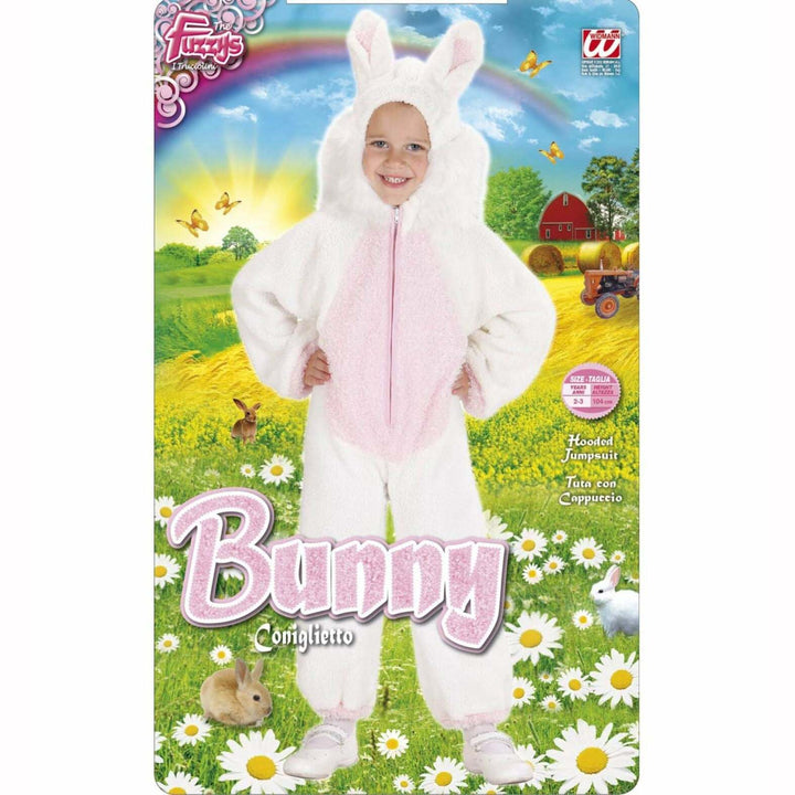 Costume enfant lapin Fuzzy blanc 104 cm 2/3 ans,Farfouil en fÃªte,Déguisements