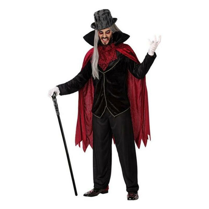 Costume homme vampire velours noir et rouge M/L,Farfouil en fÃªte,Déguisements
