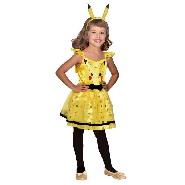 Costume luxe fillette robe Pikachu Pokémon™,8/10 ans,Farfouil en fÃªte,Déguisements