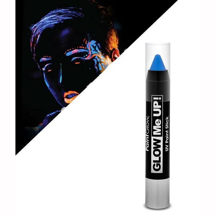 CRAYON DE MAQUILLAGE PHOSPHORESCENT FLUO BLEU,Farfouil en fÃªte,Maquillage de scène