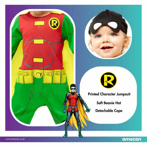 Déguisement bébé Robin Batman™,Farfouil en fÃªte,Déguisements