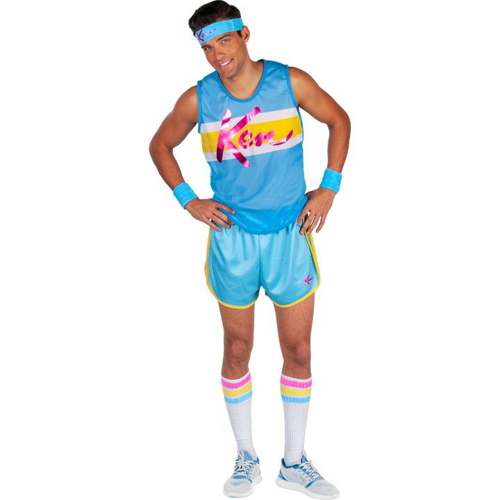 Klassisches Ken Barbie™ Aerobic-Erwachsenenkostüm für Herren