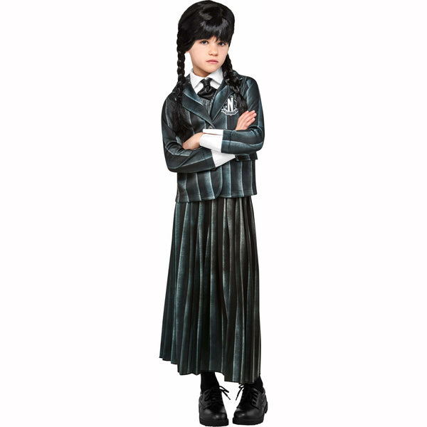 Déguisement luxe enfant / adolescente uniforme Mercredi Addams™ fille,Farfouil en fÃªte,Déguisements