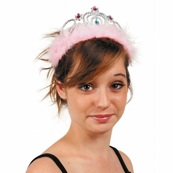 Diadème de princesse avec marabout rose,Farfouil en fÃªte,Chapeaux