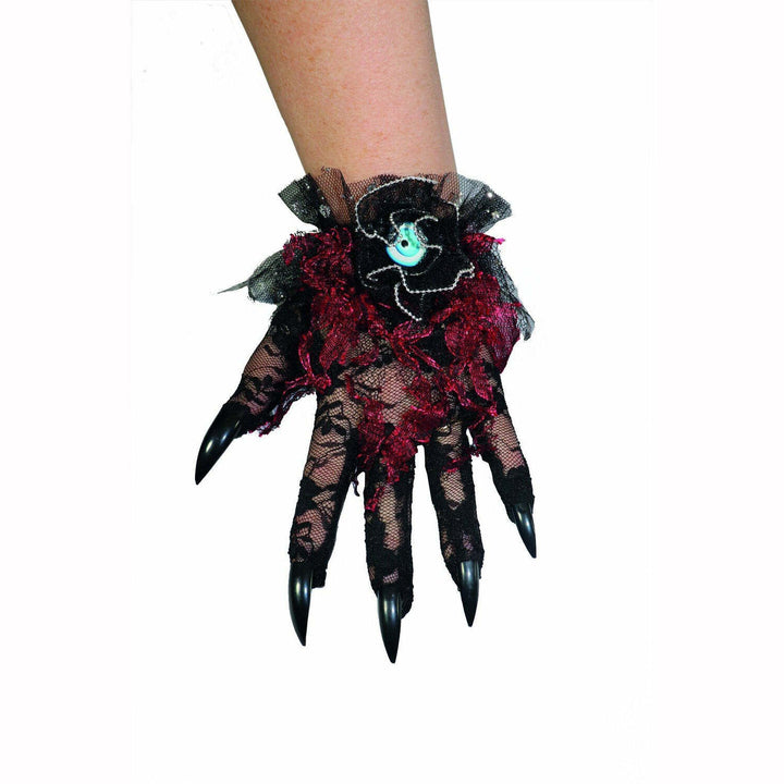 Gants de sorcière en dentelle noire,Farfouil en fÃªte,Gants