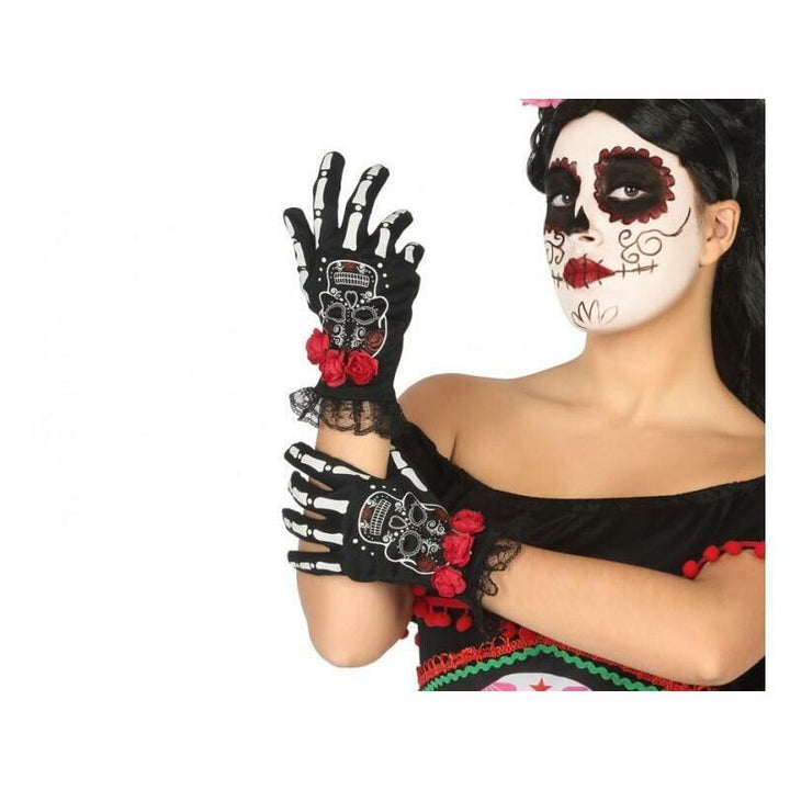 GANTS JOUR DES MORTS HALLOWEEN,Farfouil en fÃªte,Gants