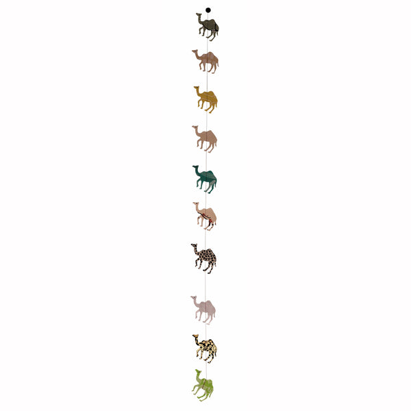 Guirlande chameaux multicolores en lokta 1,80 mètres,Farfouil en fÃªte,Guirlandes, fanions et bannières