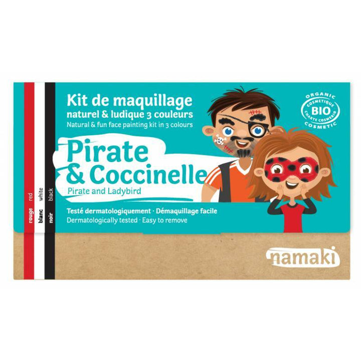 Kit de maquillage bio 3 couleurs Pirate et Coccinelle,Farfouil en fÃªte,Maquillage de scène