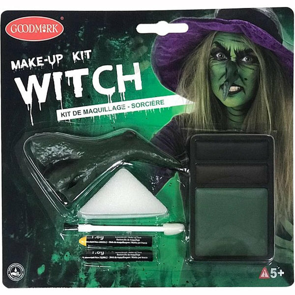Kit de maquillage sorcière verte,Farfouil en fÃªte,Effets spéciaux pour déguisements