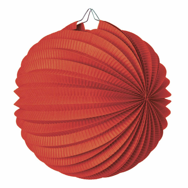 Lampion ballon rouge 20 cm,Farfouil en fÃªte,Lampions, lanternes, boules alvéolés