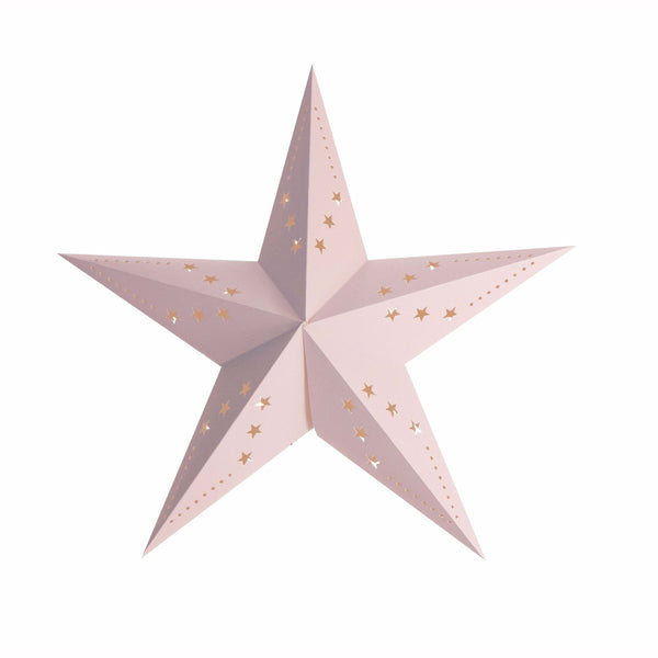 Lanterne étoile rose pastel 60 cm,Farfouil en fÃªte,Pompons, suspensions