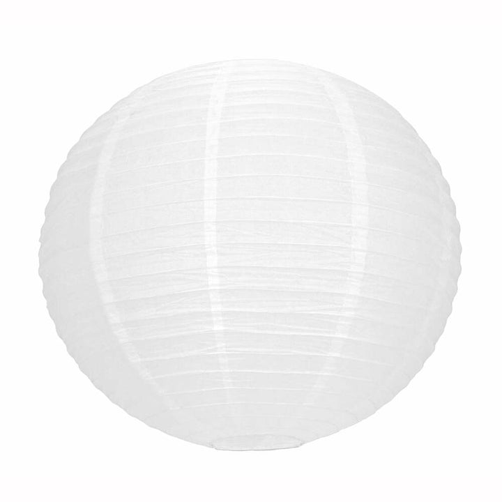 Lanterne japonaise blanche 15 cm,Farfouil en fÃªte,Lampions, lanternes, boules alvéolés