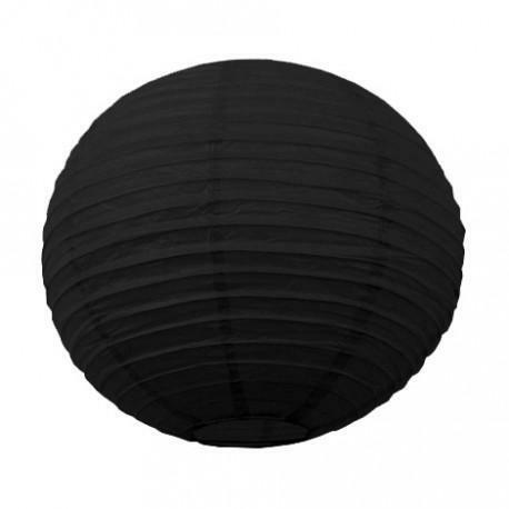 Lanterne japonaise noire 15 cm,Farfouil en fÃªte,Lampions, lanternes, boules alvéolés
