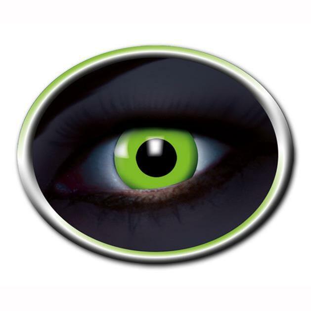 LENTILLES UV VERT FLUO 12 MOIS ZOELIBAT,Farfouil en fÃªte,Lentilles de contact