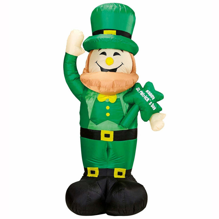 Leprauchaun Saint Patrick vert gonflable et lumineux 150 cm,Farfouil en fÃªte,Décorations