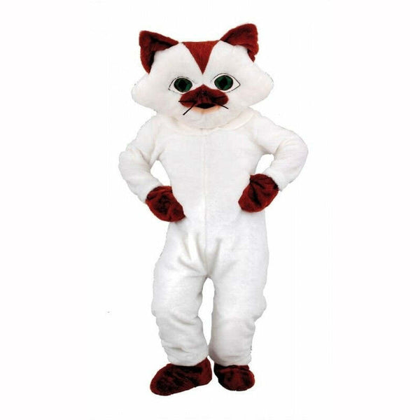 Location mascotte de chat blanc adulte,Farfouil en fÃªte,Déguisements et accessoires