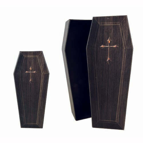 Lot de 2 cercueil en carton de 28 cm,Farfouil en fÃªte,Décorations