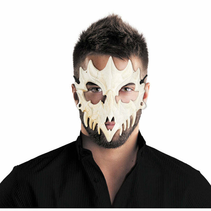 Masque en plastique squelette dragon / ectoplasme,Farfouil en fÃªte,Masques