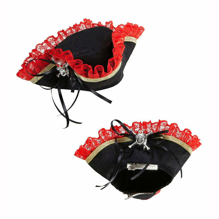 Mini chapeau tricorne de pirate avec crâne et strass,Farfouil en fÃªte,Chapeaux